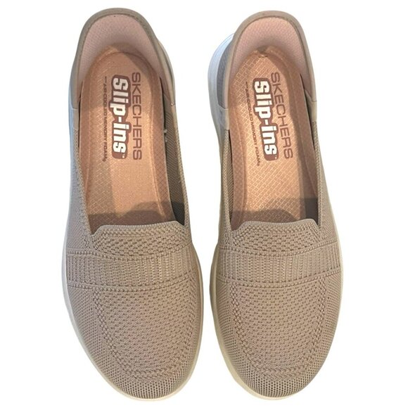 New Skechers Taupe Slip-ins On-the-GO Flex Camellia Comfy Sneakers - Picture 5 of 12